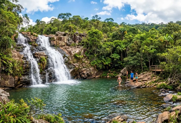 Cachoeira do Talhadão em São José do Rio Preto