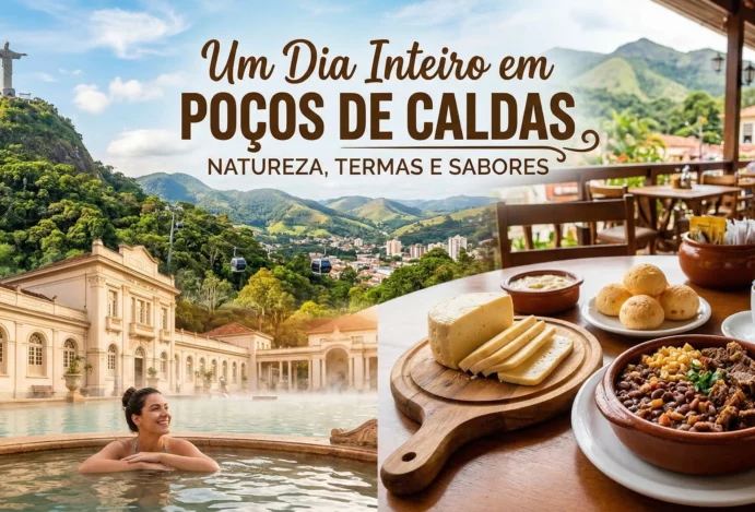 Um Dia Inteiro em Poços de Caldas: Natureza, Termas e Sabores