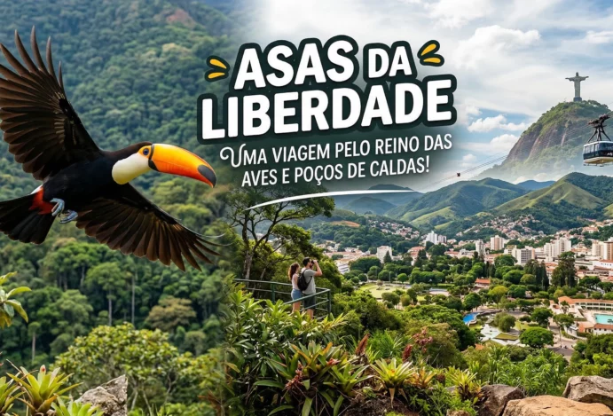 Asas da Liberdade: Uma Viagem pelo Reino das Aves e Poços de Caldas!