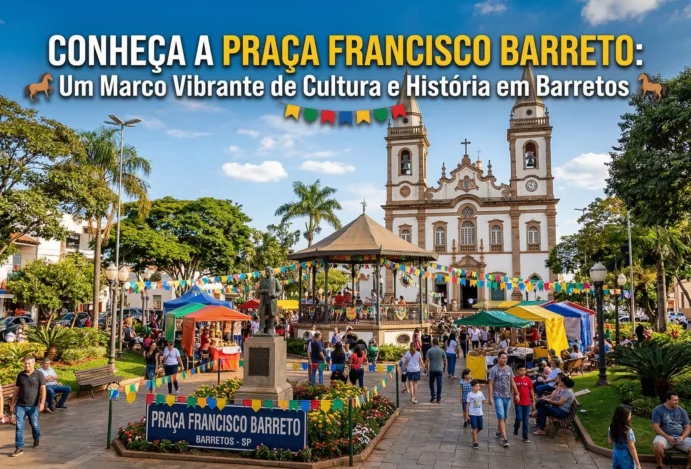 Conheça a Praça Francisco Barreto: Um Marco Vibrante de Cultura e História em Barretos