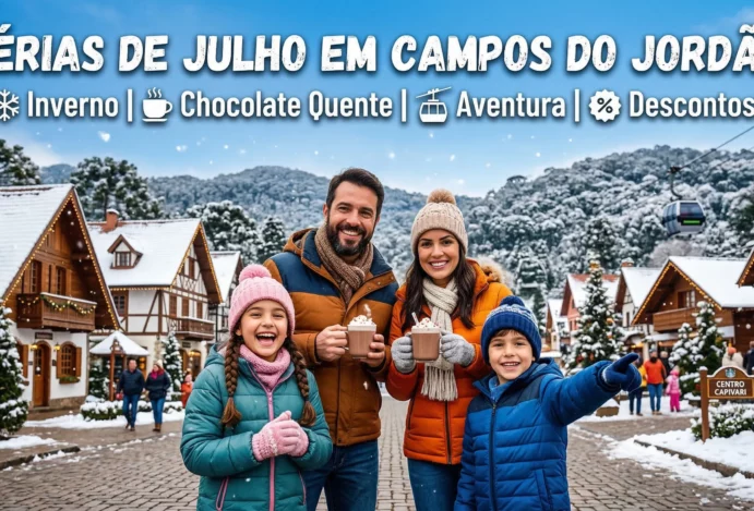 Férias de Julho em Campos do Jordão: Inverno, Chocolate Quente, Aventura e Descontos!