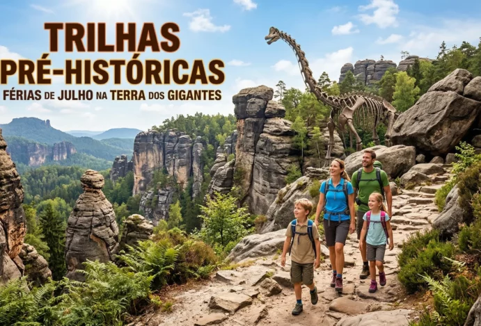 Trilhas Pré-Históricas: Férias de Julho na Terra dos Gigantes