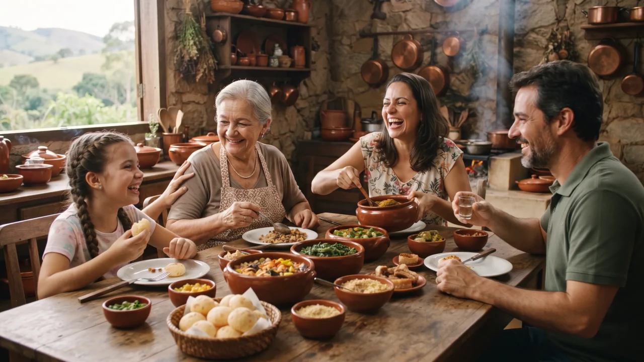 Gastronomia mineira em Poços de Caldas: pão de queijo, café e comida típica
