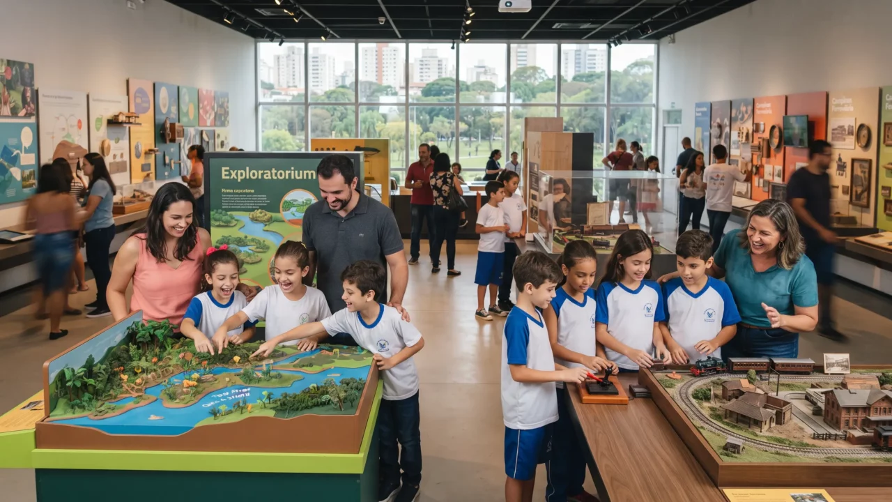 Exposição ideal para famílias e grupos escolares em Campinas
