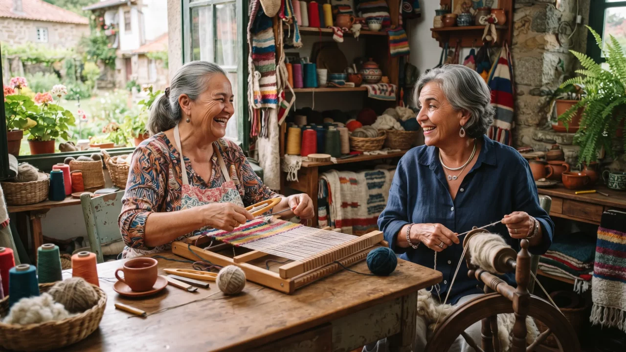 Artesanato, conversa e aquele charme que não se fabrica