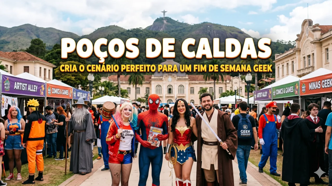 Poços de Caldas cria o cenário perfeito para um fim de semana geek