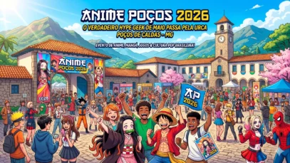 Anime Poços 2026: o verdadeiro hype geek de maio passa pela Urca em Poços de Caldas
