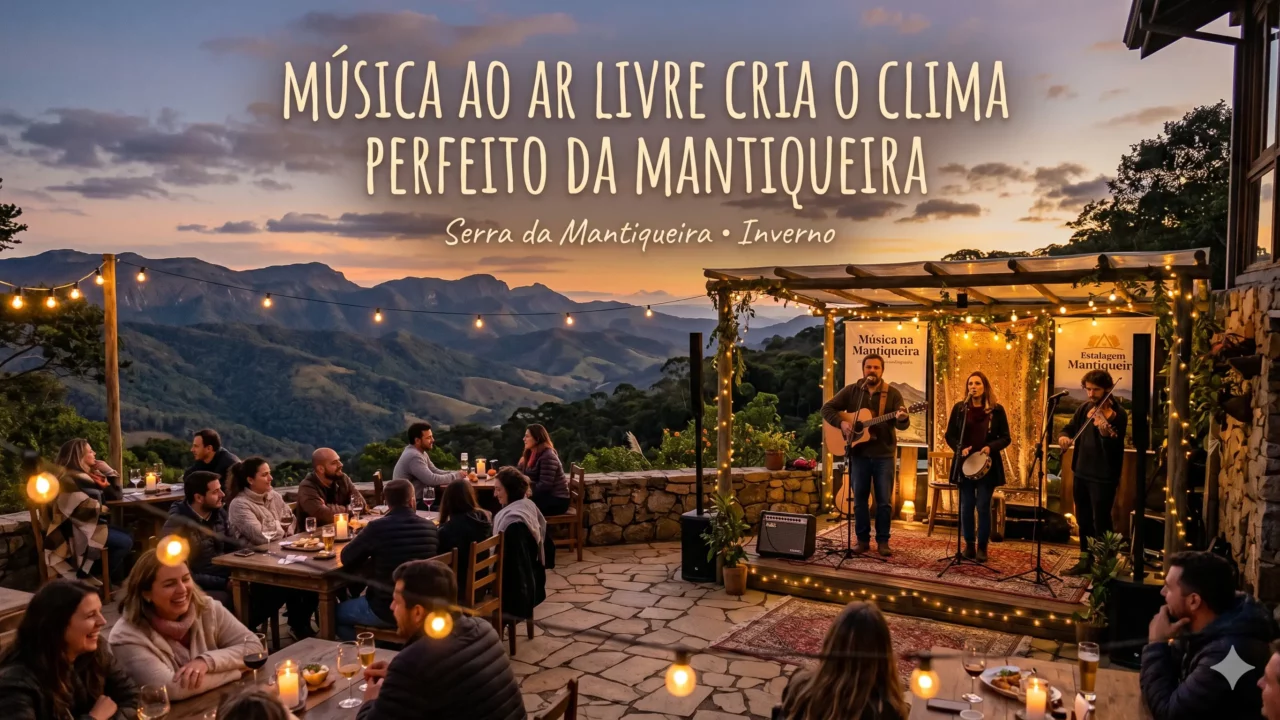 Música ao ar livre cria o clima perfeito da Mantiqueira