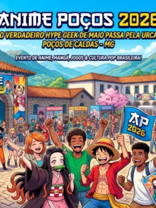 Anime Poços 2026: o verdadeiro hype geek de maio passa pela Urca em Poços de Caldas