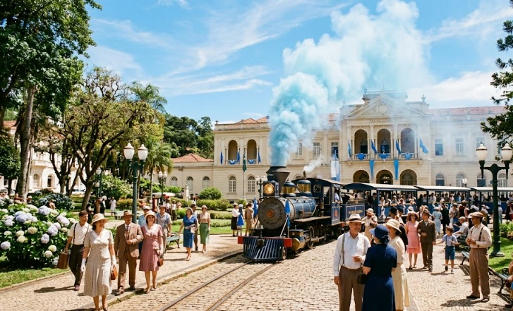 22º Blue Cloud 2026: a fumacinha azul que transforma Poços de Caldas em uma viagem pela história
