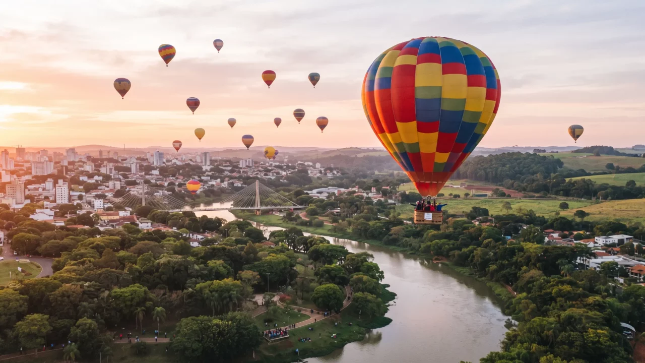Balonismo em Piracicaba e turismo no interior de São Paulo