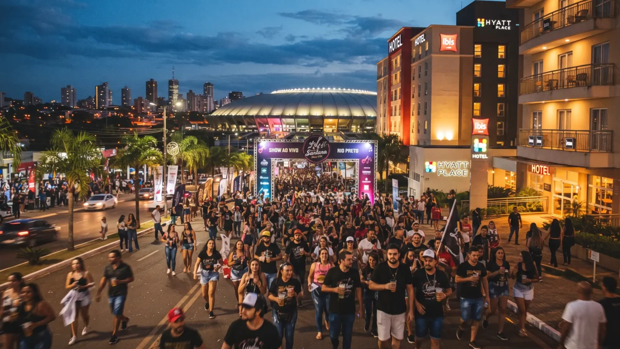 Faça uma imagem sem texto com o tema: Onde se hospedar para o show de Luan Santana em Rio Preto Faça uma imagem sem texto com o tema: Onde se hospedar para o show de Luan Santana em Rio Preto