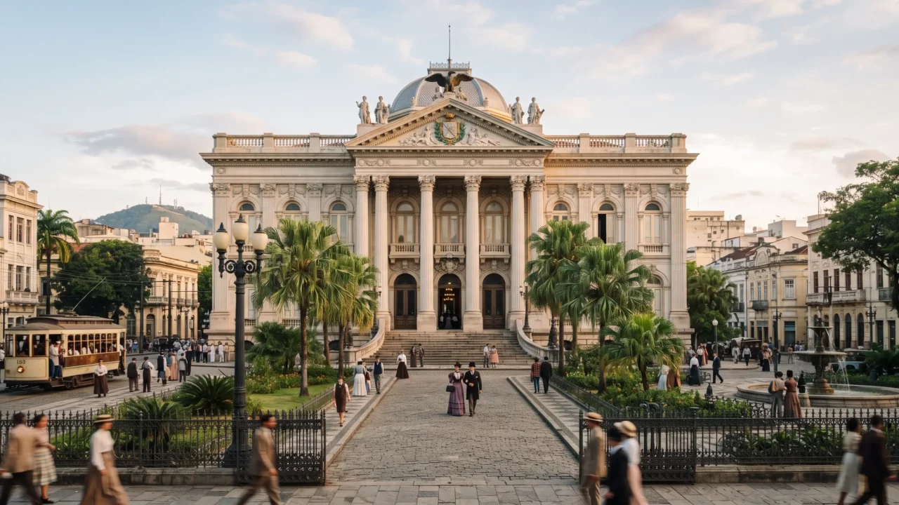 A trajetória histórica e a arquitetura neoclássica do Palácio das Águias
