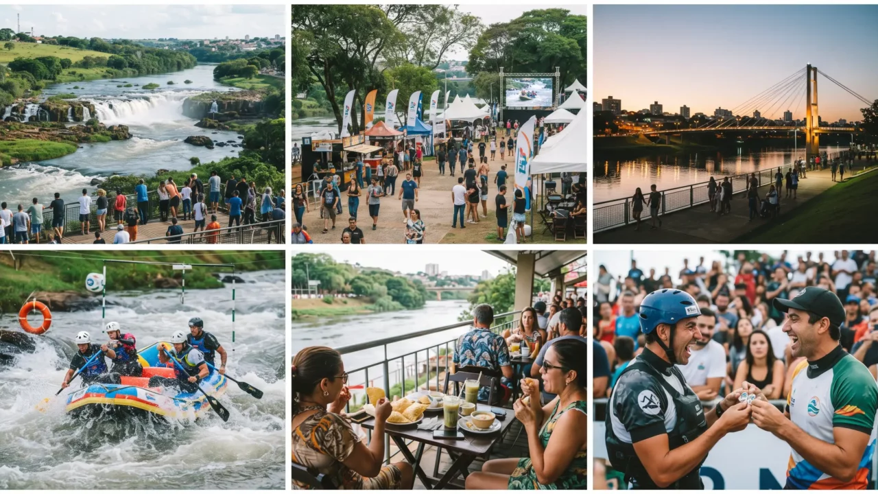 Um roteiro de três dias para acompanhar a Copa do Mundo de Rafting em Piracicaba