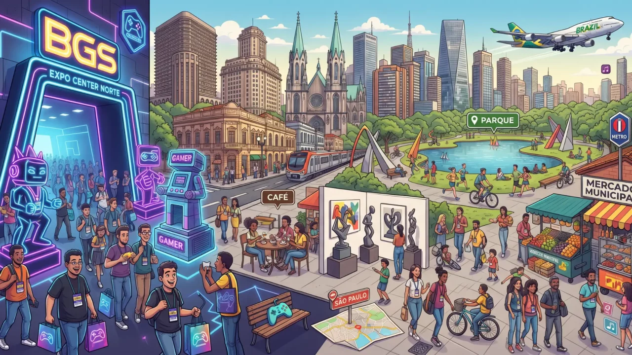 O que fazer em São Paulo antes ou depois da Brasil Game Show 2026