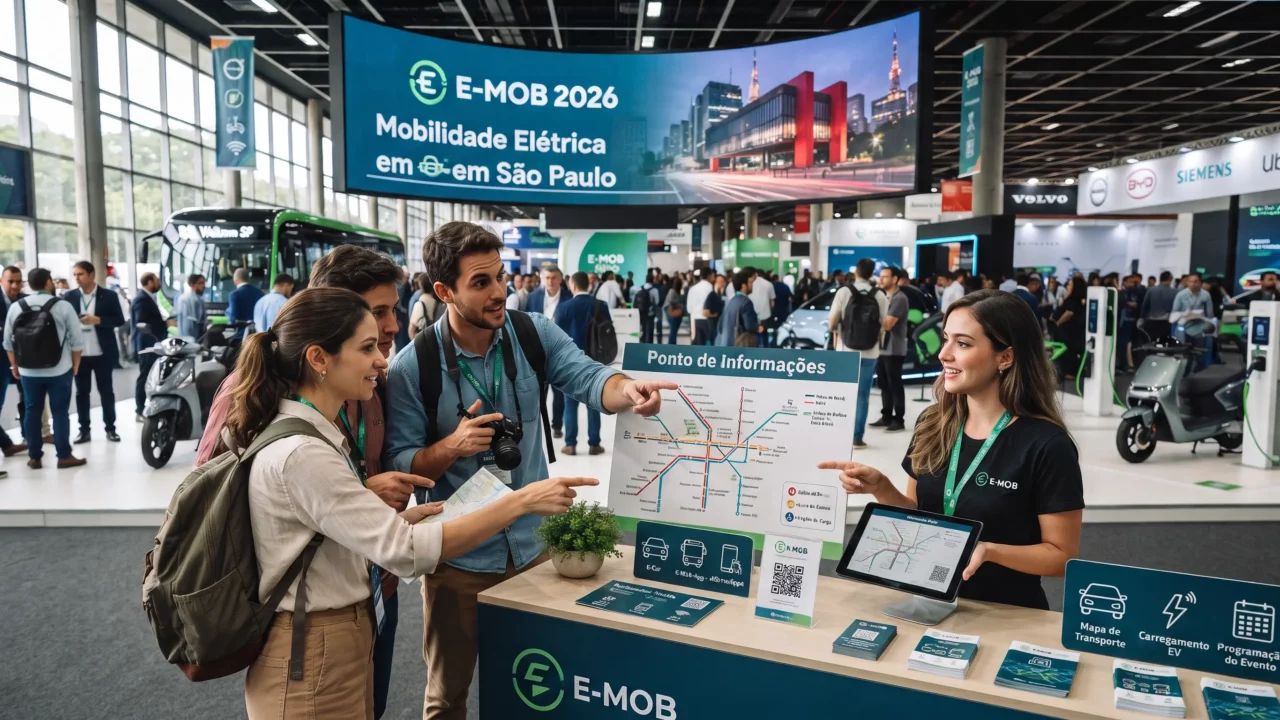 O que os viajantes mais perguntam sobre a E-MOB 2026 em São Paulo