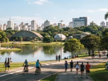 Ver mais: Faça uma imagem sem texto com o tema: Parque Ibirapuera em São Paulo: o que fazer e onde se hospedar no Nacional Inn Express SP.