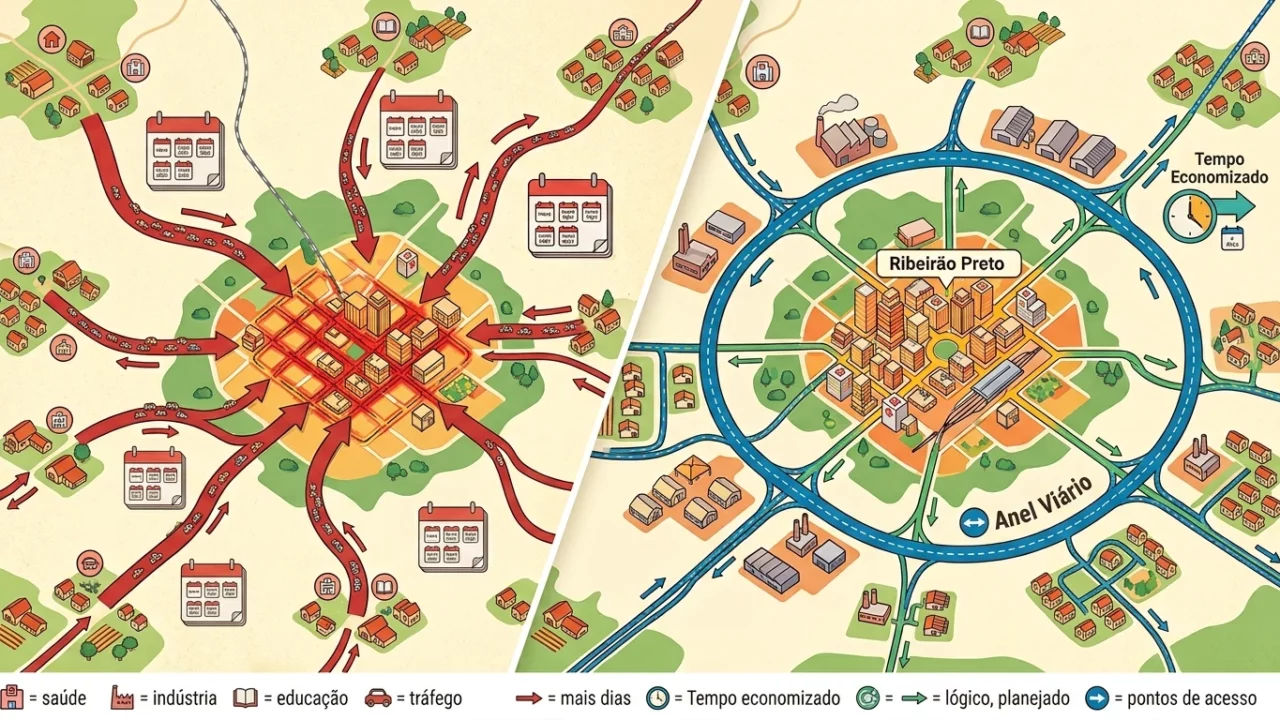 Como o Anel Viário muda o planejamento de quem usa Ribeirão Preto como base regional
