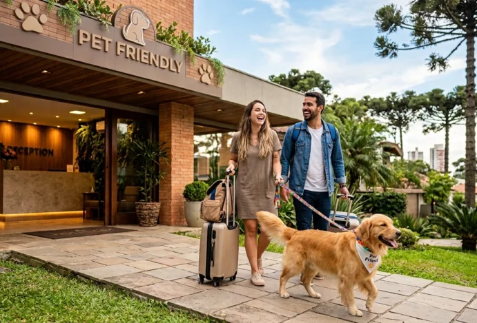 Hotel pet friendly em Curitiba: a viagem em que ninguém da família fica em casa, nem o de quatro patas