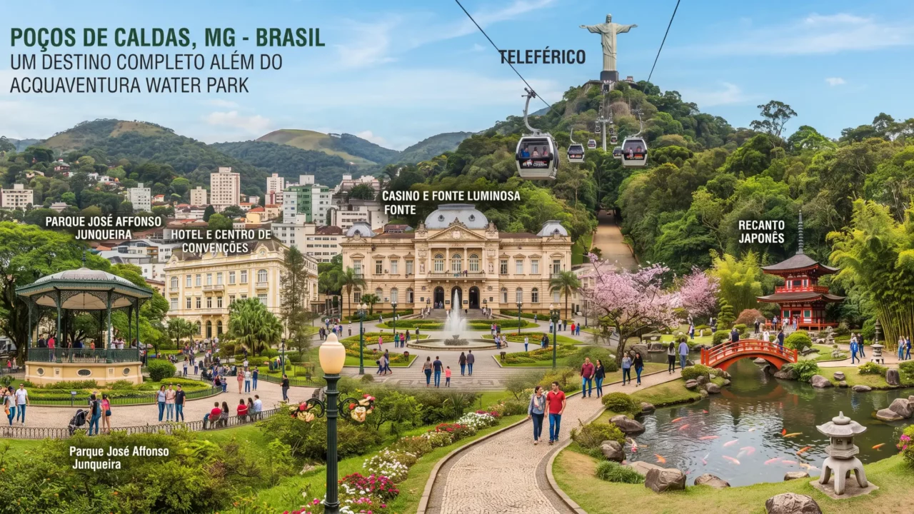 O que fazer em Poços de Caldas além do AcquaVentura: roteiro para completar a visita