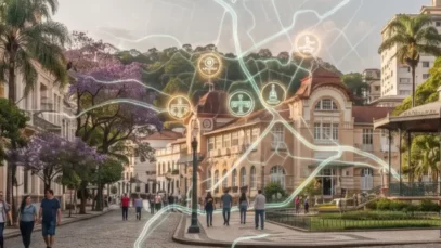 Poços de Caldas foi desenhada pela água: aprenda a enxergar a história escondida no centro da cidade