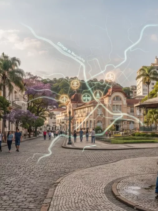 Poços de Caldas foi desenhada pela água: aprenda a enxergar a história escondida no centro da cidade