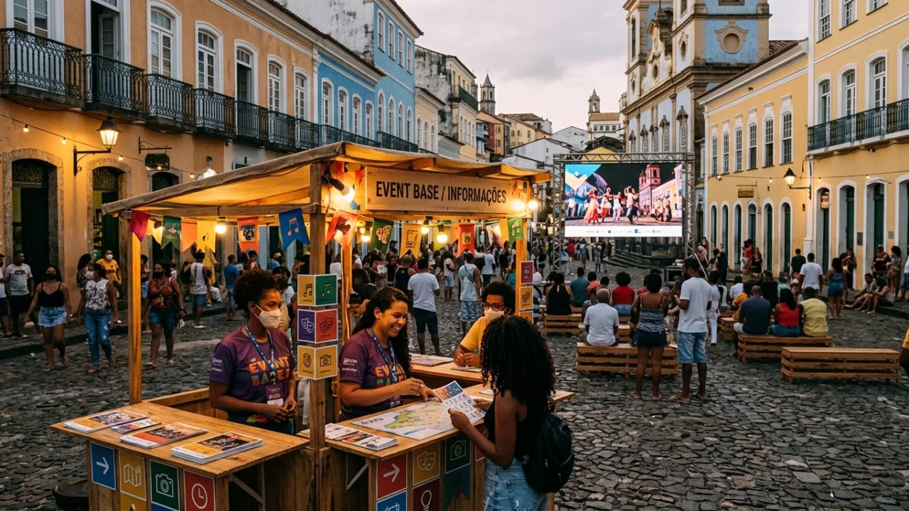 Uma base no Centro Histórico para acompanhar a programação