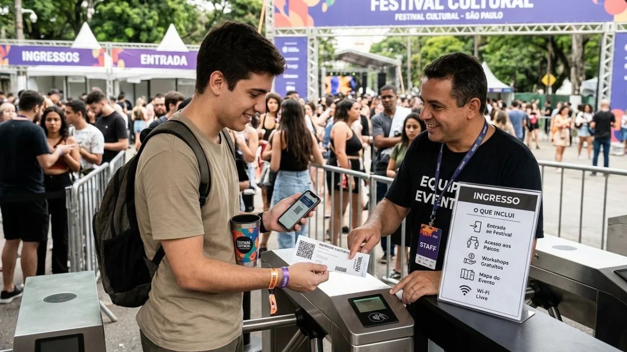 O preço do ingresso precisa vir acompanhado do que será usado
