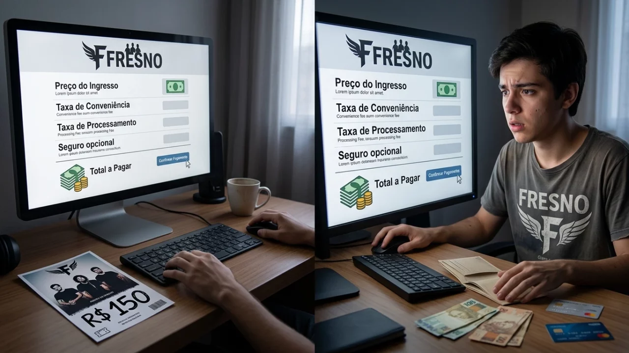 Ingressos da Fresno: o preço anunciado precisa chegar inteiro ao orçamento