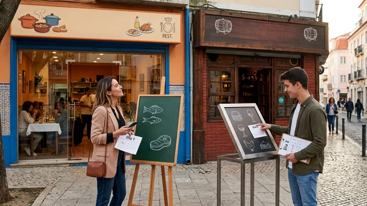 Dois restaurantes escolhidos podem pedir dois dias diferentes