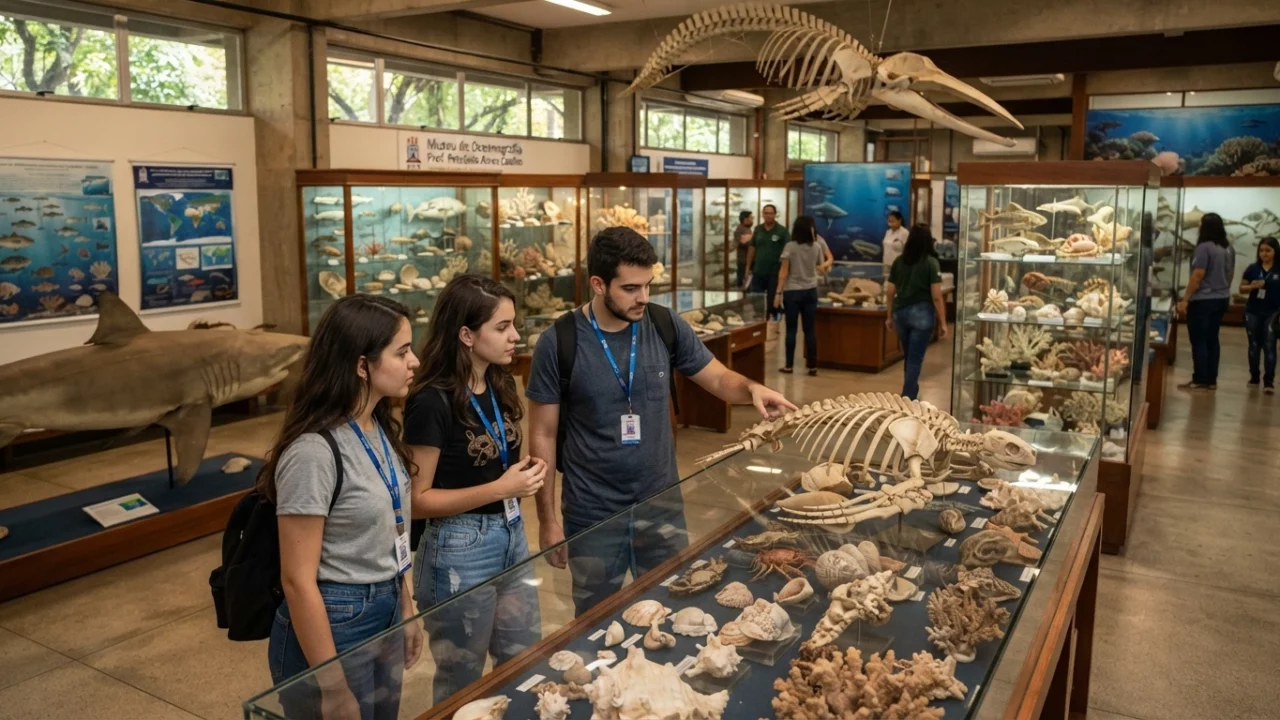 O mar também se estuda em terra: conheça o Museu de Oceanografia da UFPE em Recife